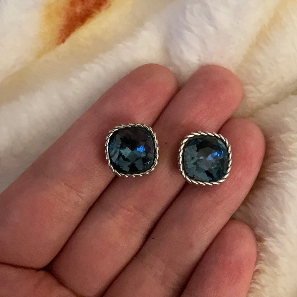 Brighton blue stone earrings